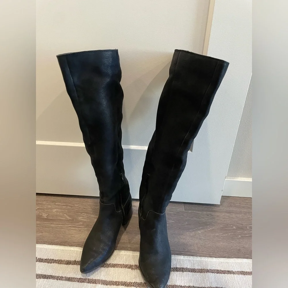 Women’s Black Over-the-Knee Boots - Classic Riding Style